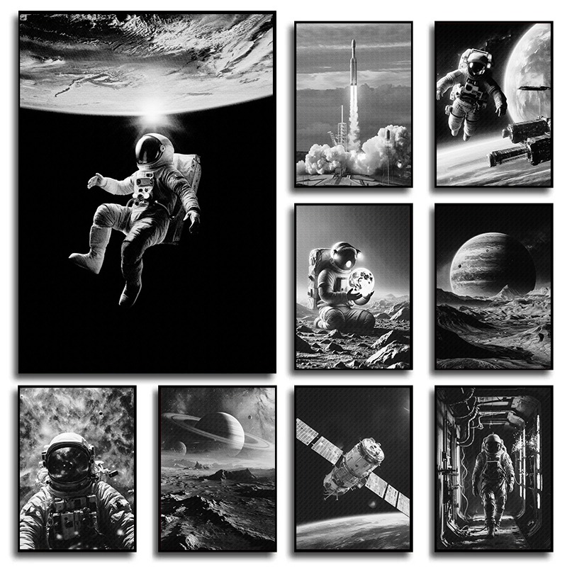 NASA Retro Space Canvas Print  - Star Map Poster ulasan dan harga