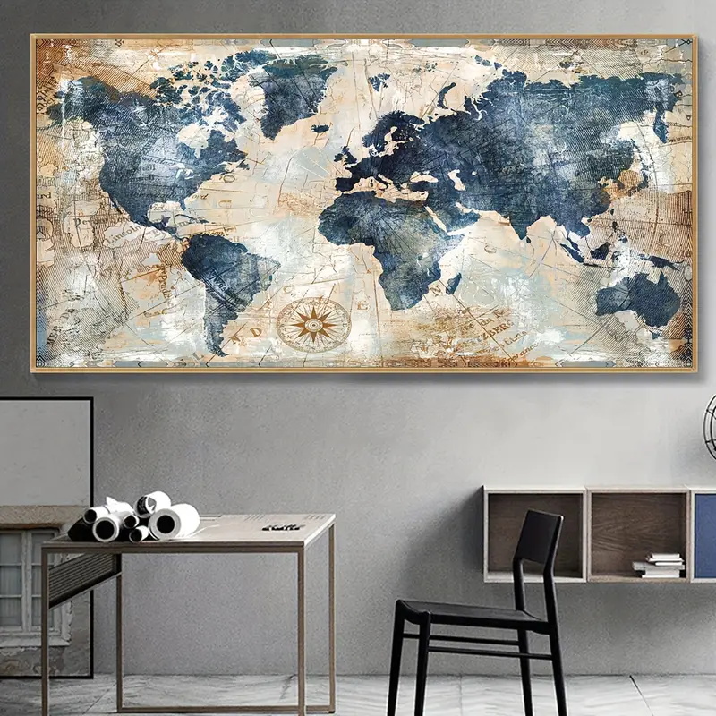 1pc Canvas Poster Vintage Art  - Star Map Poster ulasan dan harga
