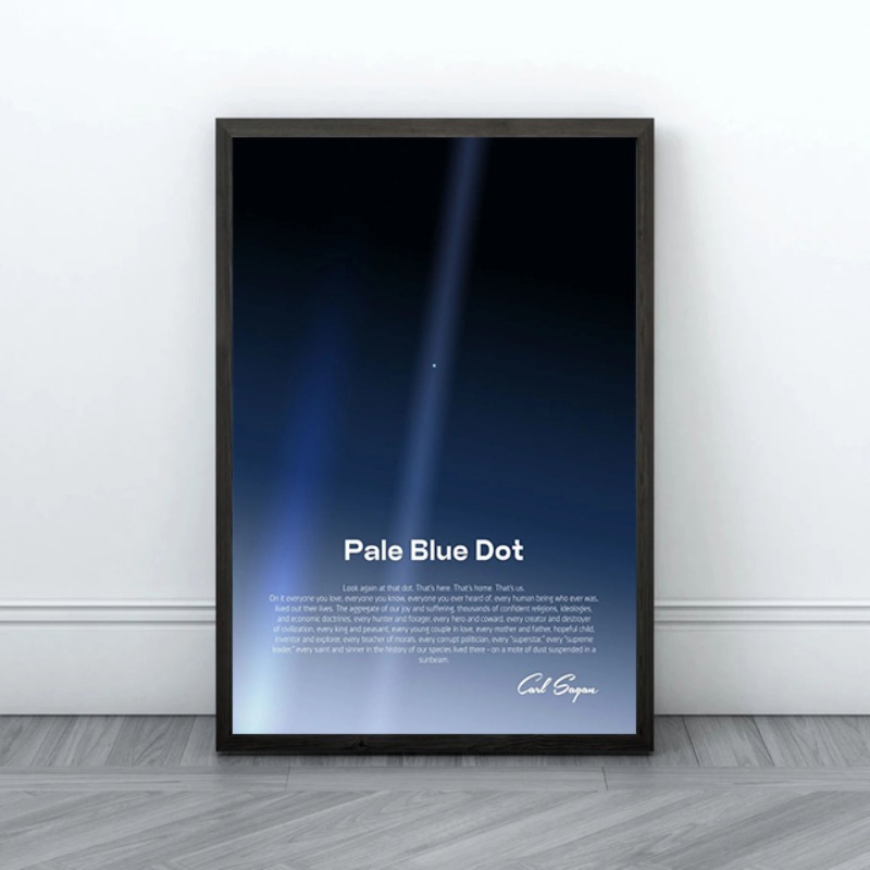 Pale Blue Dot Print Poster Voy - Star Map Poster ulasan dan harga