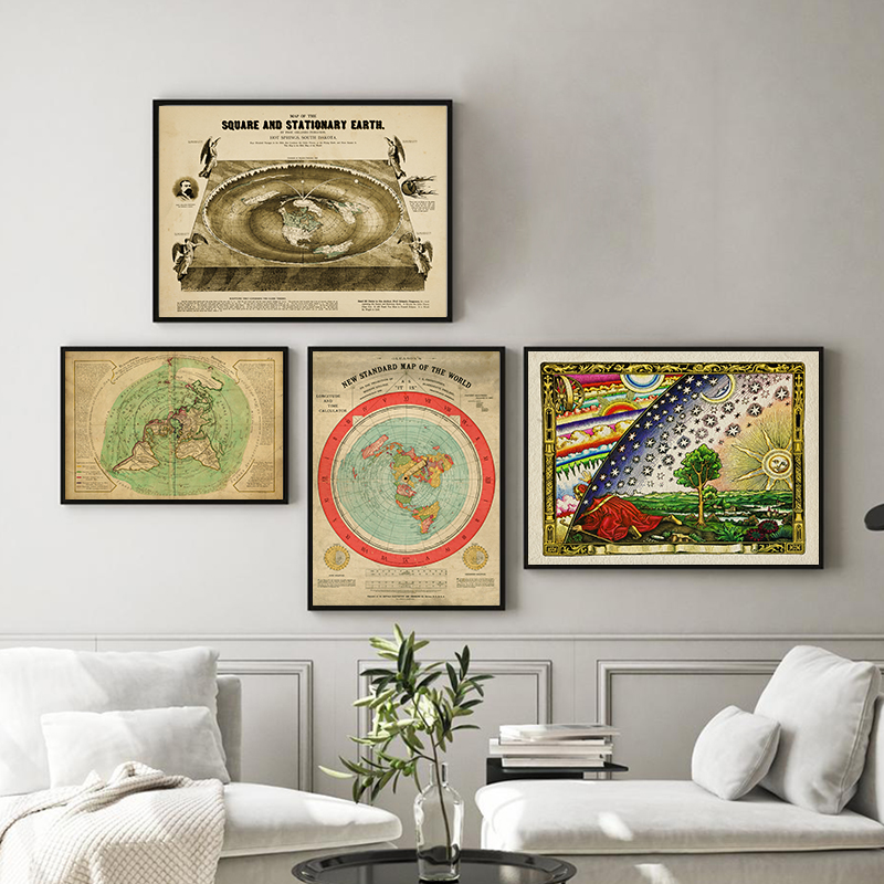 New Standard World Map Print F - Star Map Poster ulasan dan harga